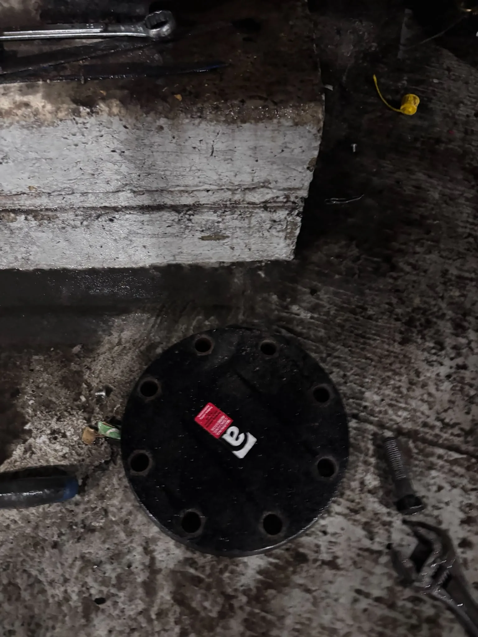 Artex scraping from a concrete ceiling during Tottenham refurbishment